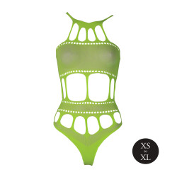 Ouch! Glow Body à encolure grecque Vert Fluo